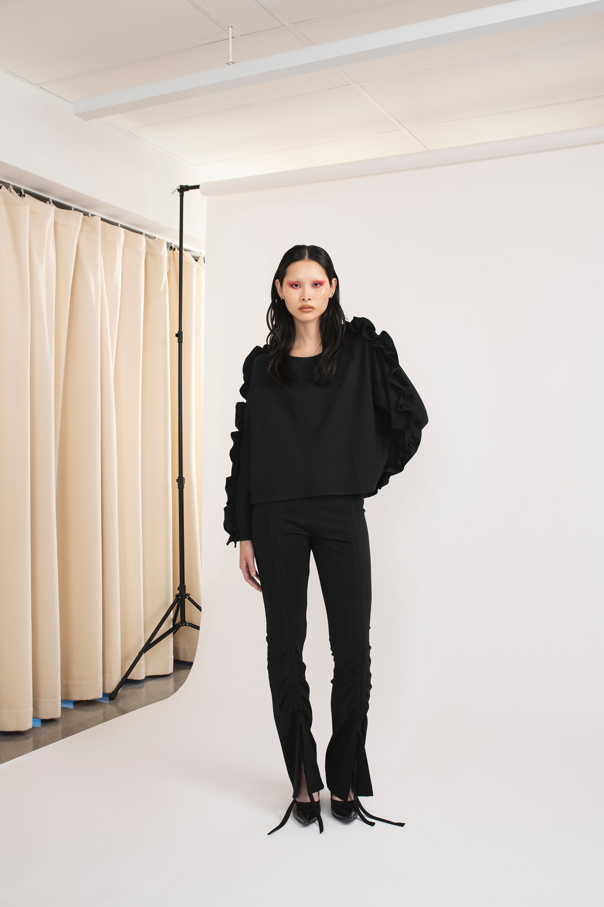 DRAPED JERSEY PANTS (-60%)