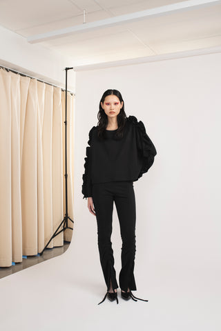 DRAPED JERSEY PANTS (-60%)