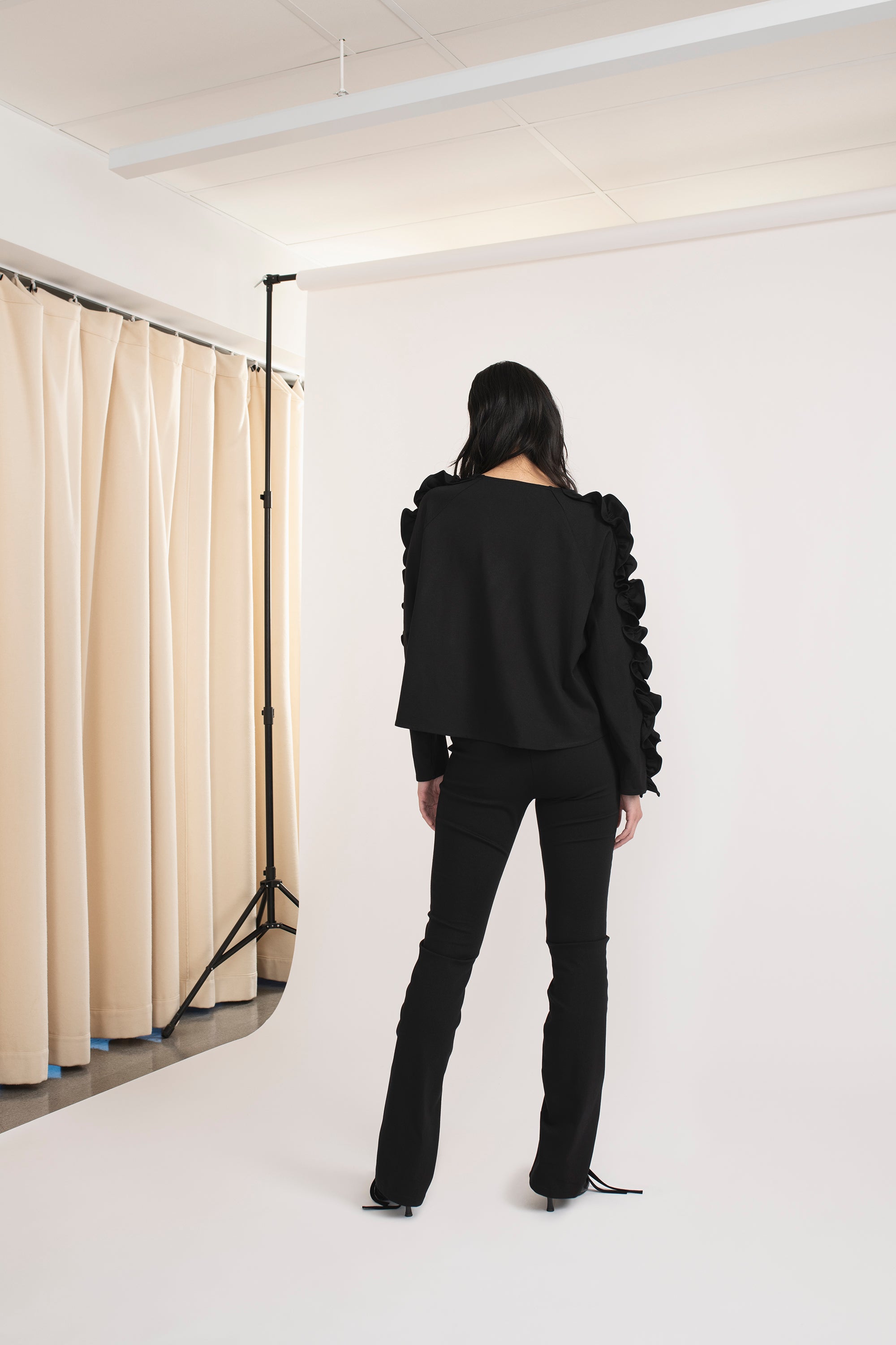 DRAPED JERSEY PANTS (-60%)