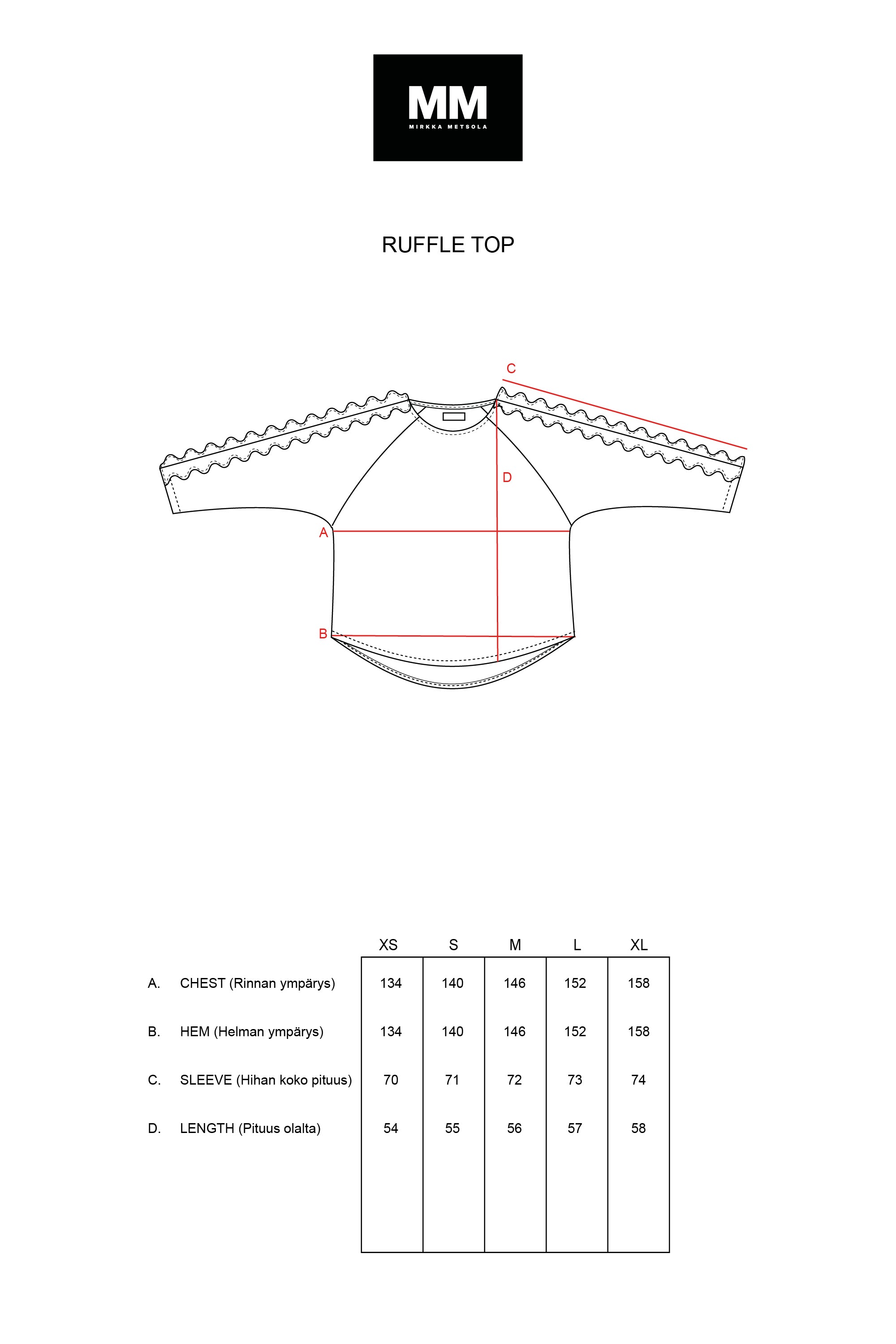 RUFFLE JERSEY TOP